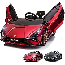 Lamborghini Sian ラジコン　電動カー　オレンジ 電動乗用車 Amazon.co.jp: 7Life 電動乗用カー 乗用ラジコン ランボルギー